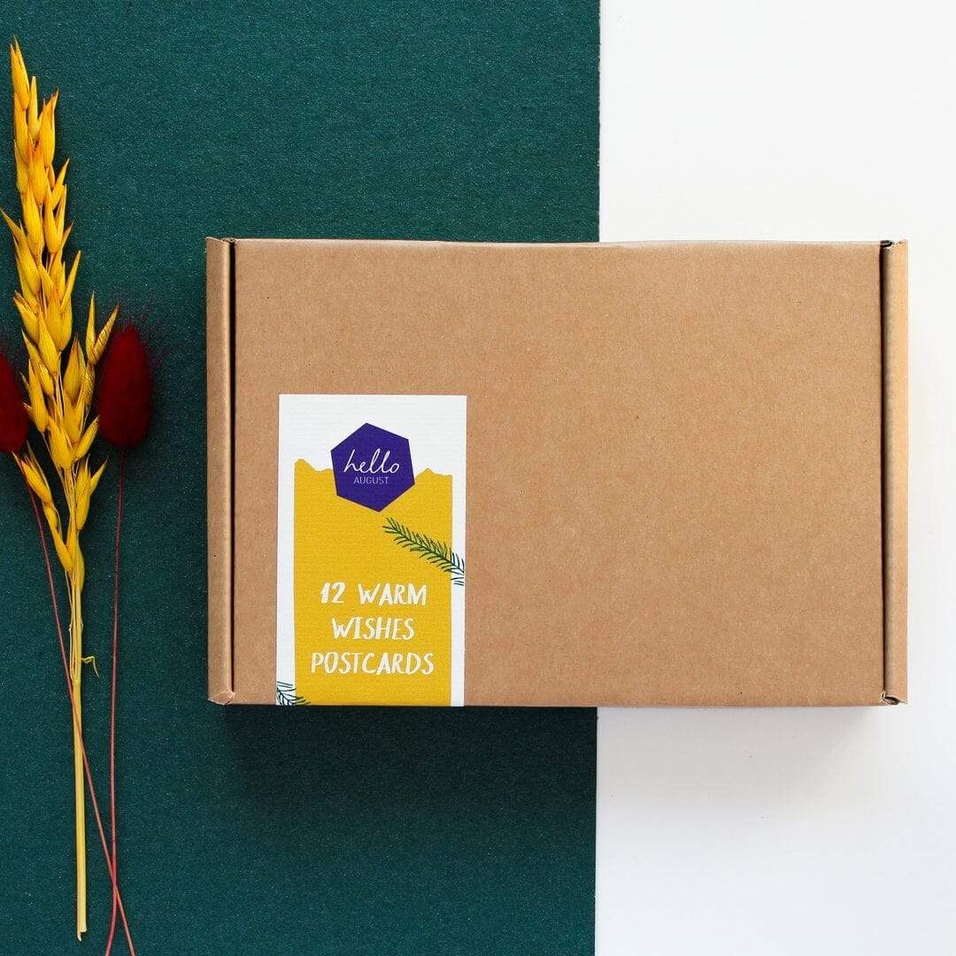 Post Cards - Warm Wishes - Set of 12 - Plastic Free Amsterdam